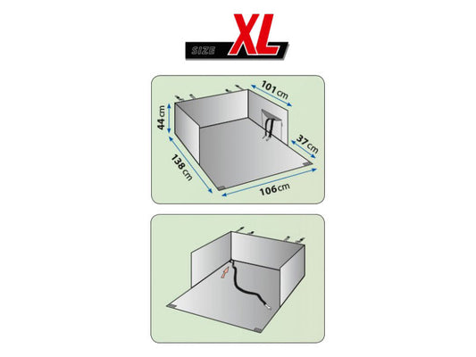 Protectie portbagaj Kegel seria Dexter, marimea XL, negru