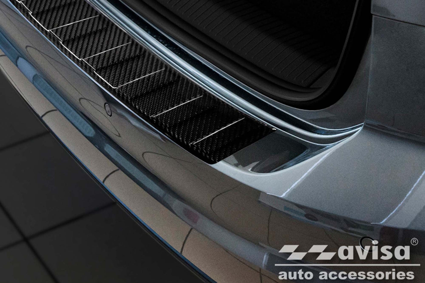 Protector bara spate Avisa pentru Volkswagen Golf Sportsvan (2014-2017, dupa 2017), culoare carbon