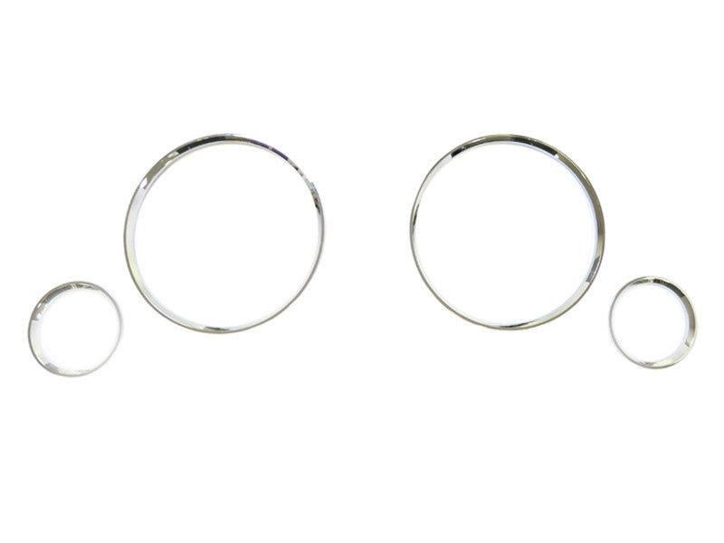 Gauge rings for Audi 80 1991-1994, chrome color
