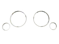 Gauge rings for Audi 80 1991-1994, chrome color