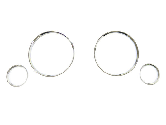 Gauge rings for Audi 80 1991-1994, chrome color