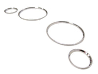 Gauge rings for Audi 80 1991-1994, chrome color