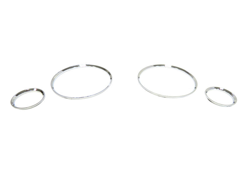 Gauge rings for Audi 80 1991-1994, chrome color