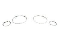 Gauge rings for Audi 80 1991-1994, chrome color