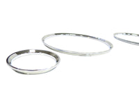 Gauge rings for Audi 80 1991-1994, chrome color