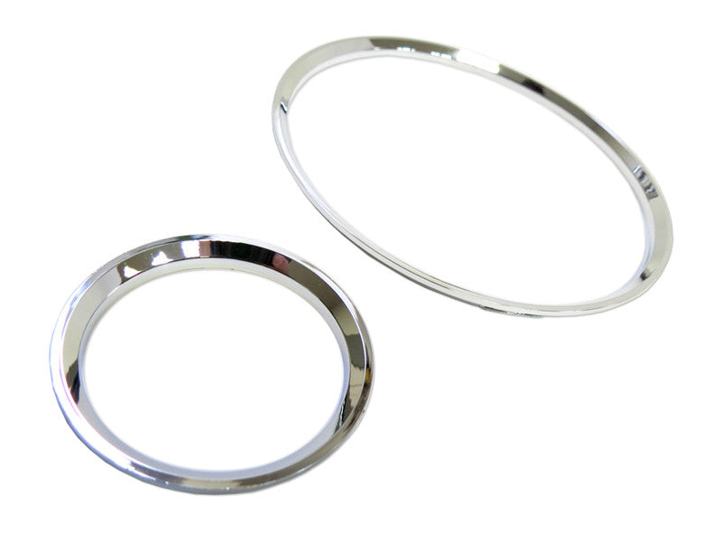 Gauge rings for Audi 80 1991-1994, chrome color