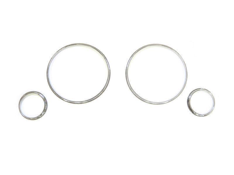 Gauge rings for Audi 80 1991-1994, chrome color