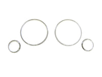Gauge rings for Audi 80 1991-1994, chrome color