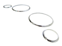 Gauge rings for Audi 80 1991-1994, chrome color