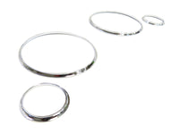 Gauge rings for Audi 80 1991-1994, chrome color