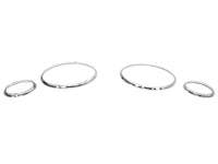 Gauge rings for Audi 80 1991-1994, chrome color