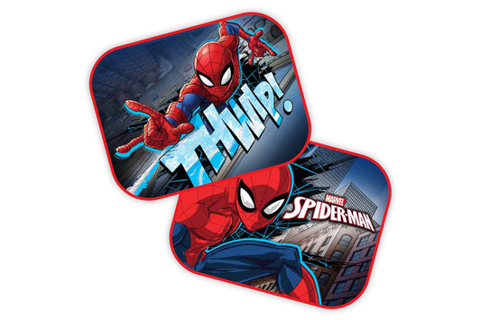 Parasolare pentru usi spate Amio Spiderman, 44x35cm, set 2 bucati