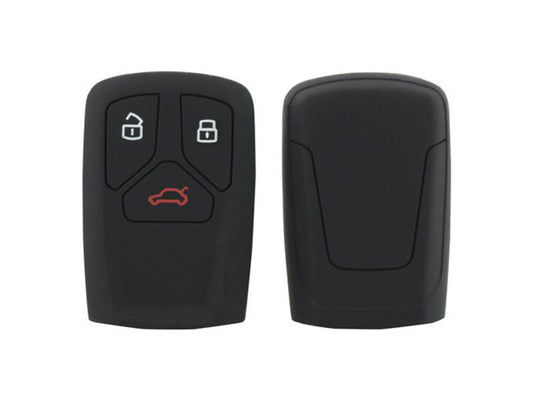Husa de silicon pentru chei Audi A4, A5, Q5 si Q7 cu 3 butoane