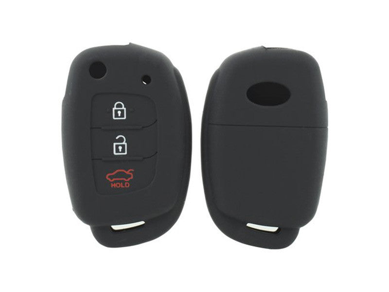 Husa de silicon pentru chei Hyundai i10, i20 si ix20 cu 3 butoane