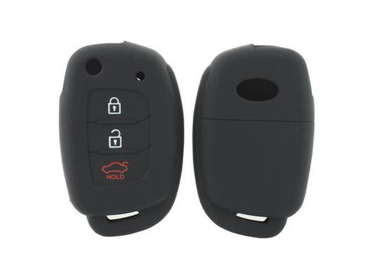 Husa de silicon pentru chei Hyundai i10, i20 si ix20 cu 3 butoane