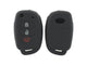 Husa de silicon pentru chei Hyundai i10, i20 si ix20 cu 3 butoane