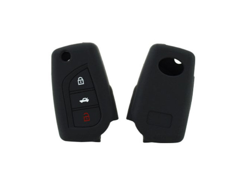 Husa de silicon pentru chei Toyota Aygo, Yaris Cool Base, Verso si Auris cu 3 butoane