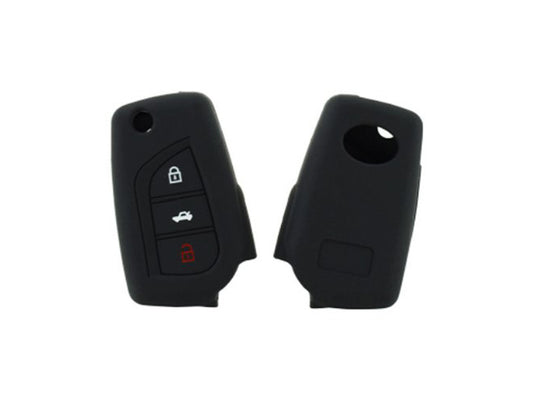 Husa de silicon pentru chei Toyota Aygo, Yaris Cool Base, Verso si Auris cu 3 butoane