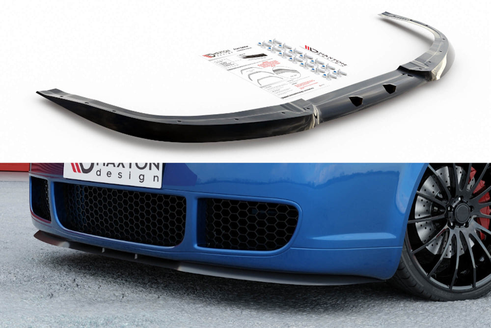 Splitter Maxton Design tip Cupra pentru bara fata R32 a VW Golf IV (2002-2004), negru mat