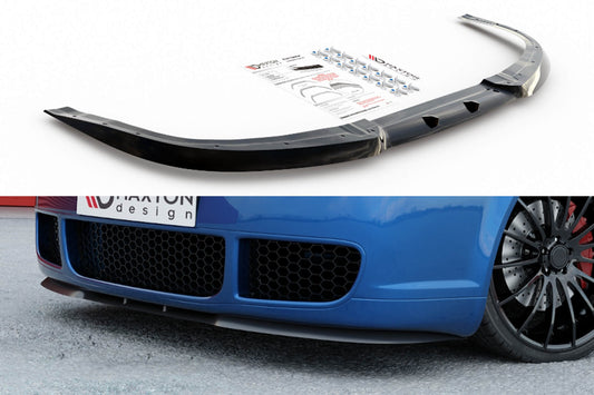 Splitter Maxton Design tip Cupra pentru bara fata R32 a VW Golf IV (2002-2004), negru mat