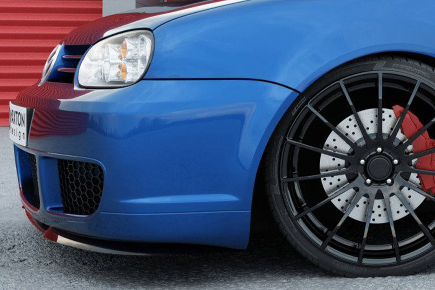 Splitter Maxton Design tip Cupra pentru bara fata R32 a VW Golf IV (2002-2004), negru mat