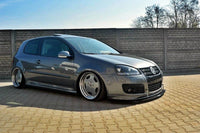 Spoiler Maxton Design tip Racing pentru bara fata GTI VW Golf V 30TH (2003-2008), negru mat