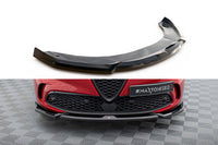 Spoiler Maxton Design versiunea 1 pentru Alfa Romeo Tonale bară față după 2022, negru lucios