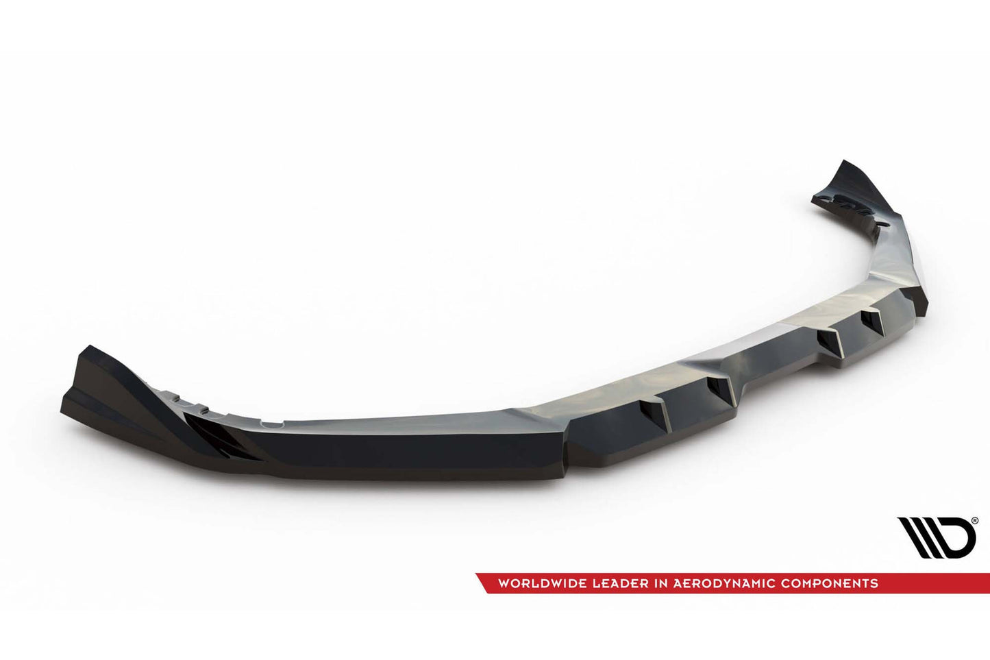 Splitter Maxton Design versiunea 1 pentru bara fata BMW X5 M F95 (dupa 2023), lac negru