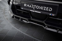 Splitter Maxton Design versiunea 1 pentru bara fata BMW X5 M F95 (dupa 2023), lac negru