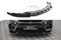 Splitter Maxton Design versiunea 1 pentru bara fata BMW X5M F15 (2014-2018), lac negru