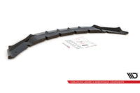 Splitter Maxton Design versiunea 1 pentru bara fata BMW X5M F15 (2014-2018), lac negru