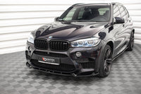 Splitter Maxton Design versiunea 1 pentru bara fata BMW X5M F15 (2014-2018), lac negru
