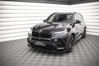 Splitter Maxton Design versiunea 1 pentru bara fata BMW X5M F85, X6M F86 (2014-2018), negru mat