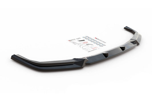 Splitter Maxton Design versiunea 1 pentru bara fata BMW X5M F95 (dupa 2018), lac negru