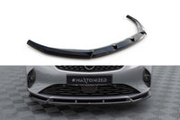 Splitter Maxton Design versiunea 1 pentru bara fata Opel Corsa F dupa 2019, lac negru
