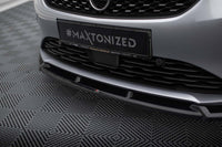 Splitter Maxton Design versiunea 1 pentru bara fata Opel Corsa F dupa 2019, lac negru