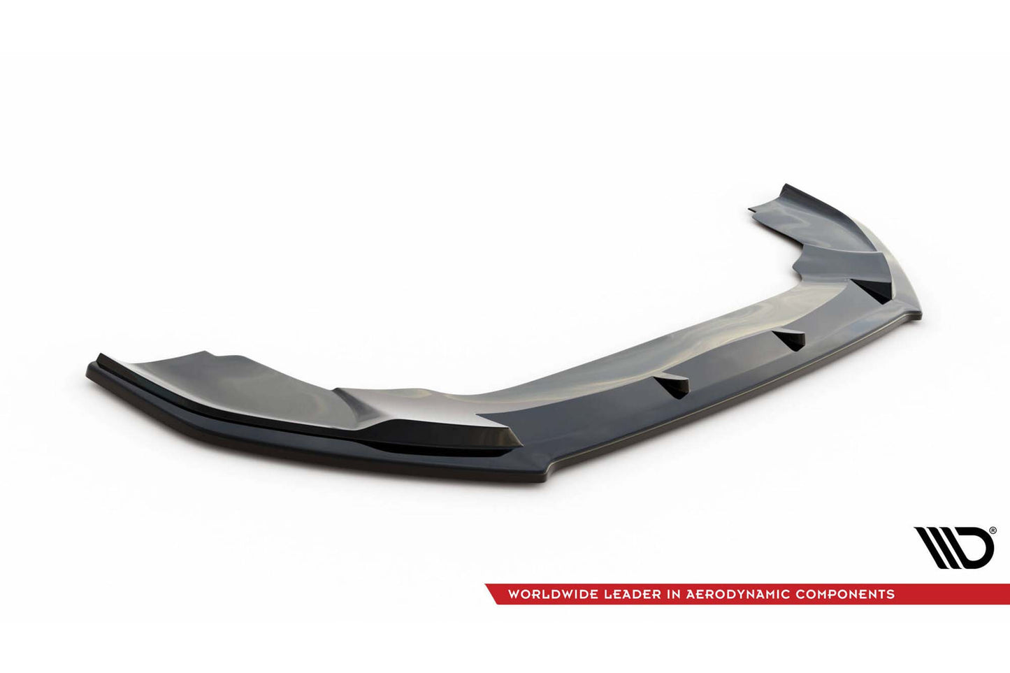 Spoiler Maxton Design versiunea 1 pentru bara fata Volkswagen Crafter dupa 2016, lac negru