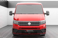 Spoiler Maxton Design versiunea 1 pentru bara fata Volkswagen Crafter dupa 2016, lac negru