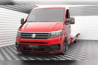 Spoiler Maxton Design versiunea 1 pentru bara fata Volkswagen Crafter dupa 2016, lac negru