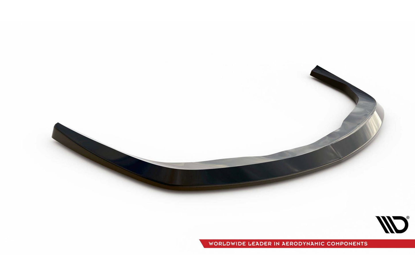 Spoiler Maxton Design versiunea 1 pentru bara față Volvo C70 MK1 (1997-2005), negru mat