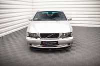 Spoiler Maxton Design versiunea 1 pentru bara față Volvo C70 MK1 (1997-2005), negru mat