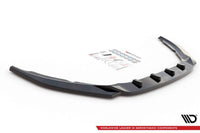 Spoiler / Splitter Maxton Design versiunea 2 pentru bara fata R-Design Volvo S60 (2014-2018), negru lacuit