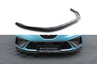 Splitter Maxton Design versiunea 2 pentru bara fata RS Line Renault Clio (2019-2023), lac negru