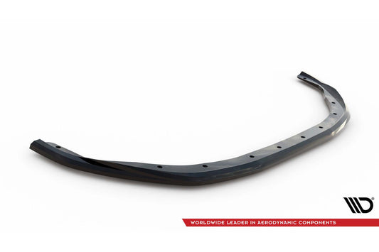 Splitter Maxton Design versiunea 2 pentru bara fata RS Line Renault Clio (2019-2023), lac negru