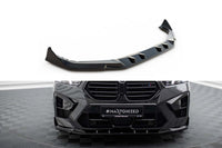 Splitter bara fata versiunea 2 Maxton Design pentru BMW X5 M F95 (dupa 2023), lac negru