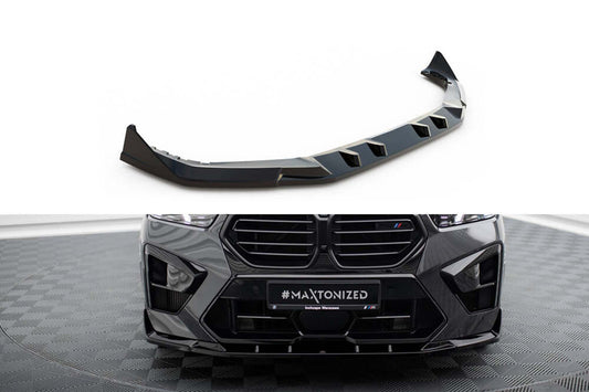 Splitter bara fata versiunea 2 Maxton Design pentru BMW X5 M F95 (dupa 2023), lac negru