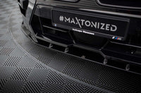 Splitter bara fata versiunea 2 Maxton Design pentru BMW X5 M F95 (dupa 2023), lac negru