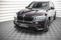Splitter Maxton Design versiunea 2 pentru bara fata BMW X5M F15 (2014-2018), lac negru