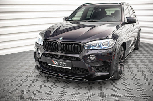 Splitter Maxton Design versiunea 2 pentru bara fata BMW X5M F15 (2014-2018), lac negru