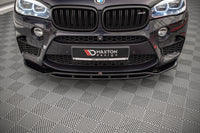 Splitter Maxton Design versiunea 2 pentru bara fata BMW X5M F15 (2014-2018), lac negru